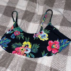 Floral bikini top